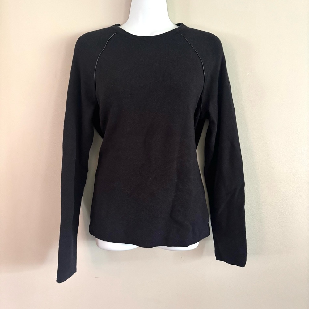 J. McLaughlin Black Long Sleeve lightweight sweater